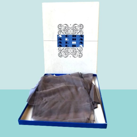 Alba Nylon Stockings Dark SEAM Sheer Leg Garter Hosiery New in Open Box 9 1/2/32 - Picture 12 of 12